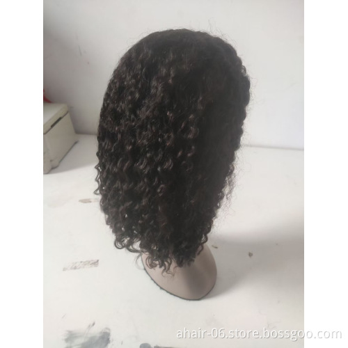 360 Lace Frontal Wigs 10A Nature Color Jerry Curly Cheap Brazilian Hair Wigs Wholesale In Stock,100% Human Hair
